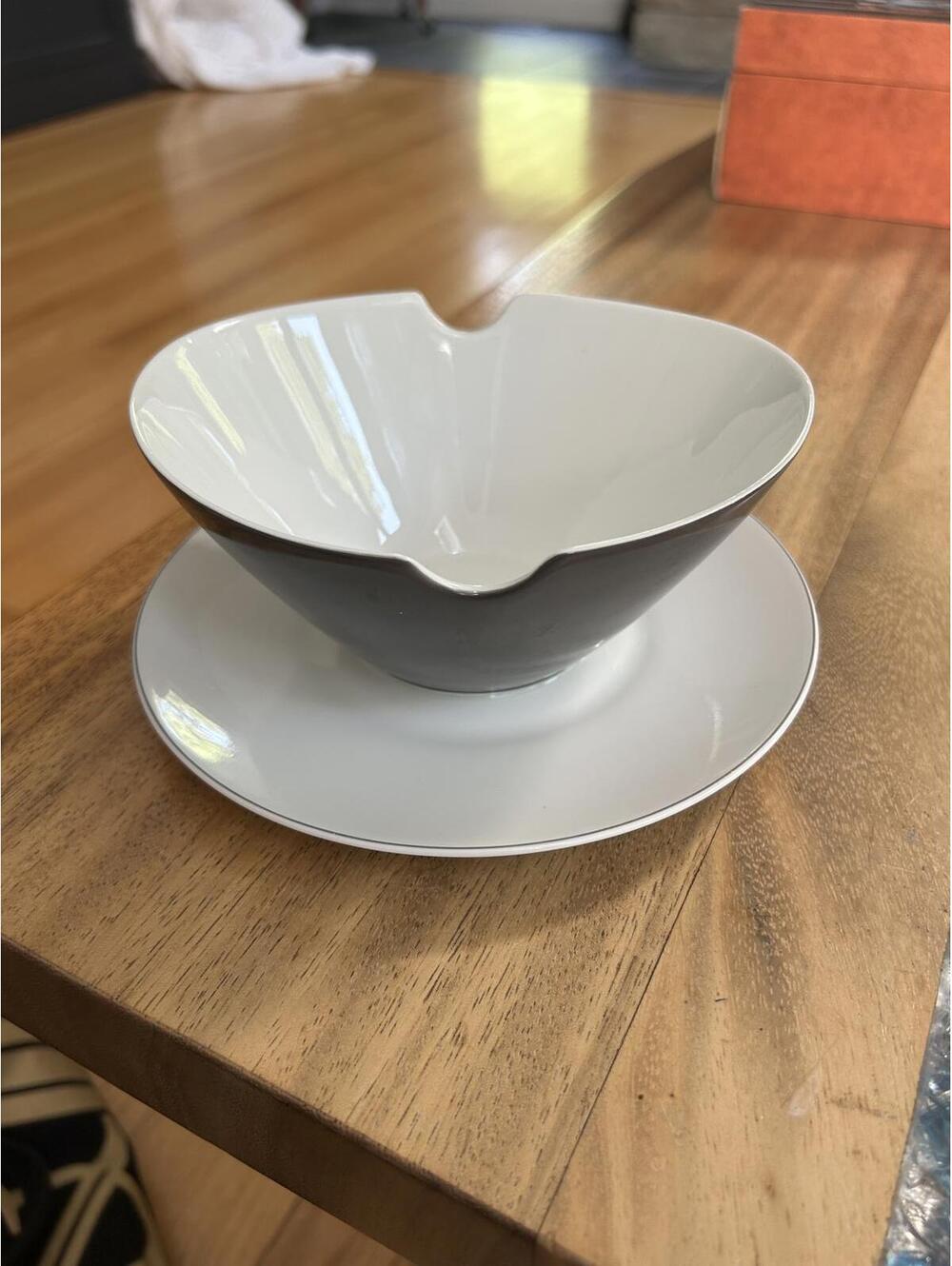 Rosenthal Serveware Raymond Loewy Charcoal Gravy Boat Dish